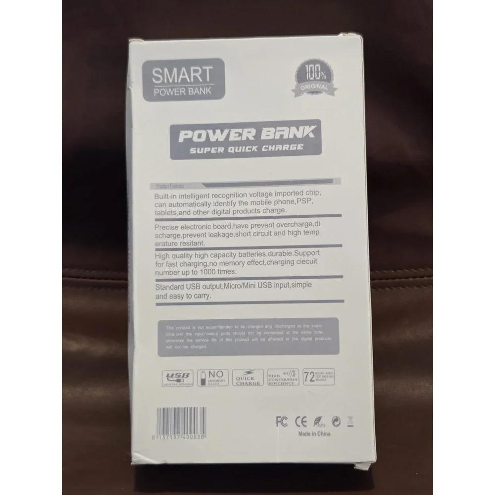Power Bank 20000mAh Solar Portable Charger Backup Battery Dual LED IPX4 Shockpro